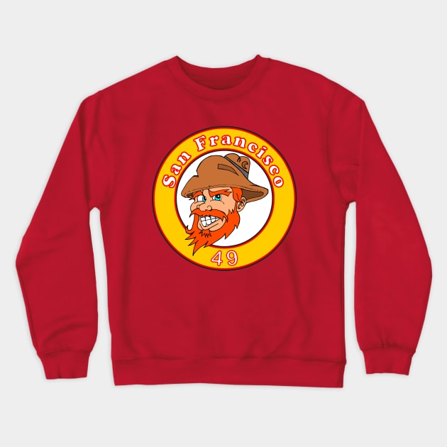 San Francisco 49'ers Crewneck Sweatshirt by Bosko Art Designs